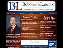 Tablet Screenshot of bobsmithlaw.com